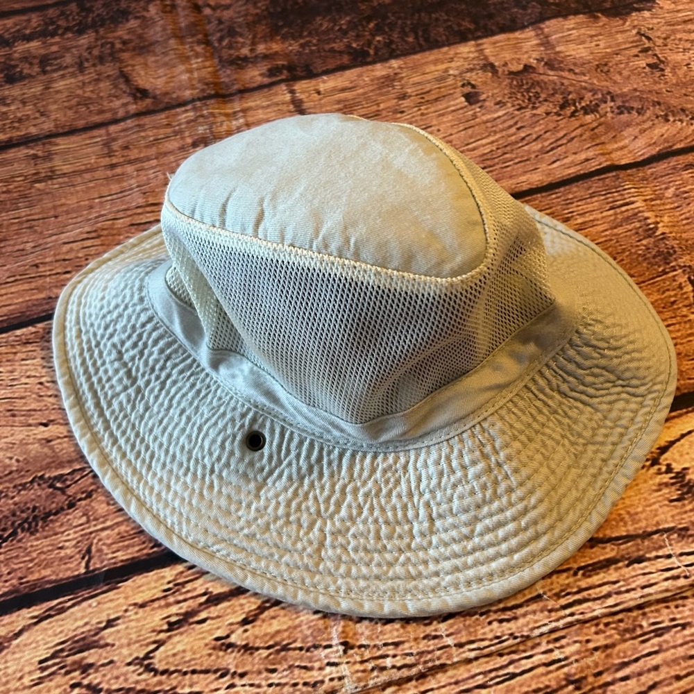 Broner‎ 100% Cotton Roll-up Bucket Beige Hat Size Large